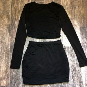 Long Sleeve Crop top set